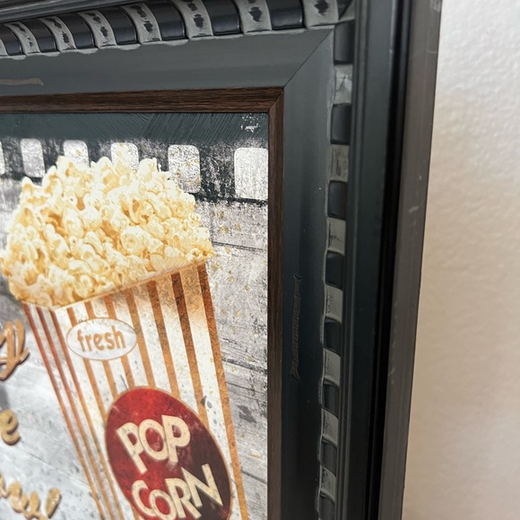 2 Cinema Popcorn Movie Theater Wall Picture Frames. Home Decor Art Hobby Lobby - Picture 4 of 11